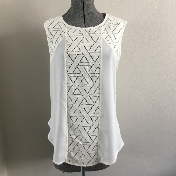 Banana Republic Tops - NWT Banana Republic Lace Detailed High Low Top